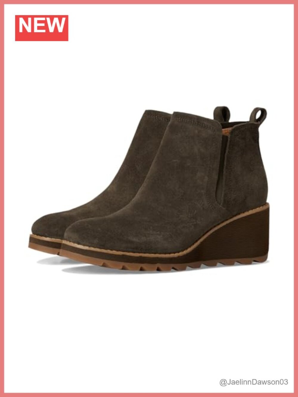 Waterproof Suede Chelsea Ankle Boots with Side Zipper and Pull Tab